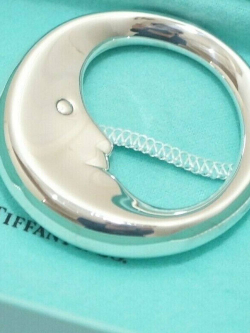 Tiffany & Co. Vintage Sterling Silver Moon Rattle - $350